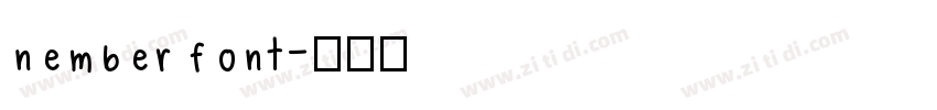 nember font字体转换
